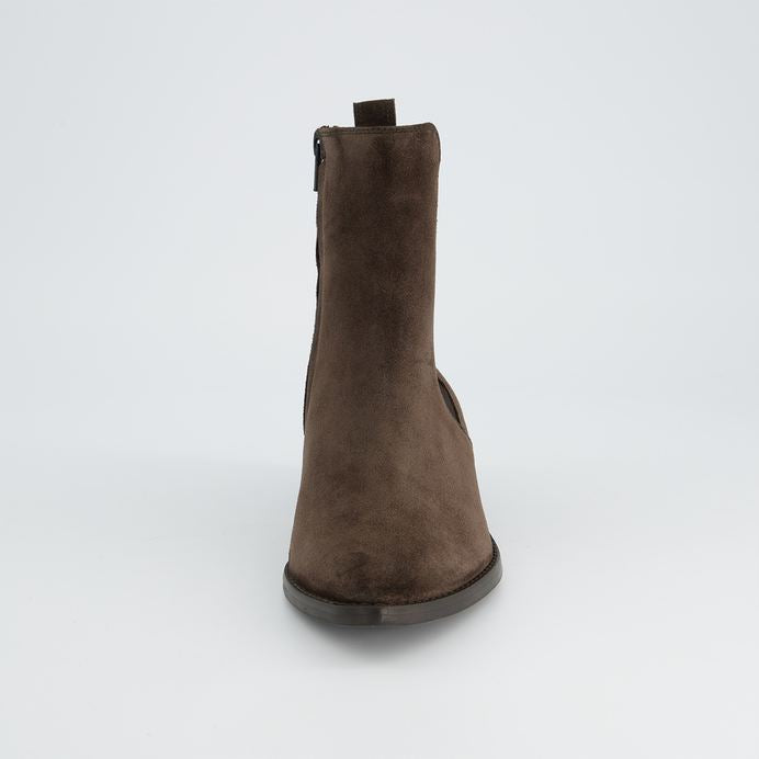 Paul Green brown suede Chelsea ankle boot