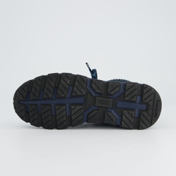 tenhaag navy waterproof high ankle sneaker