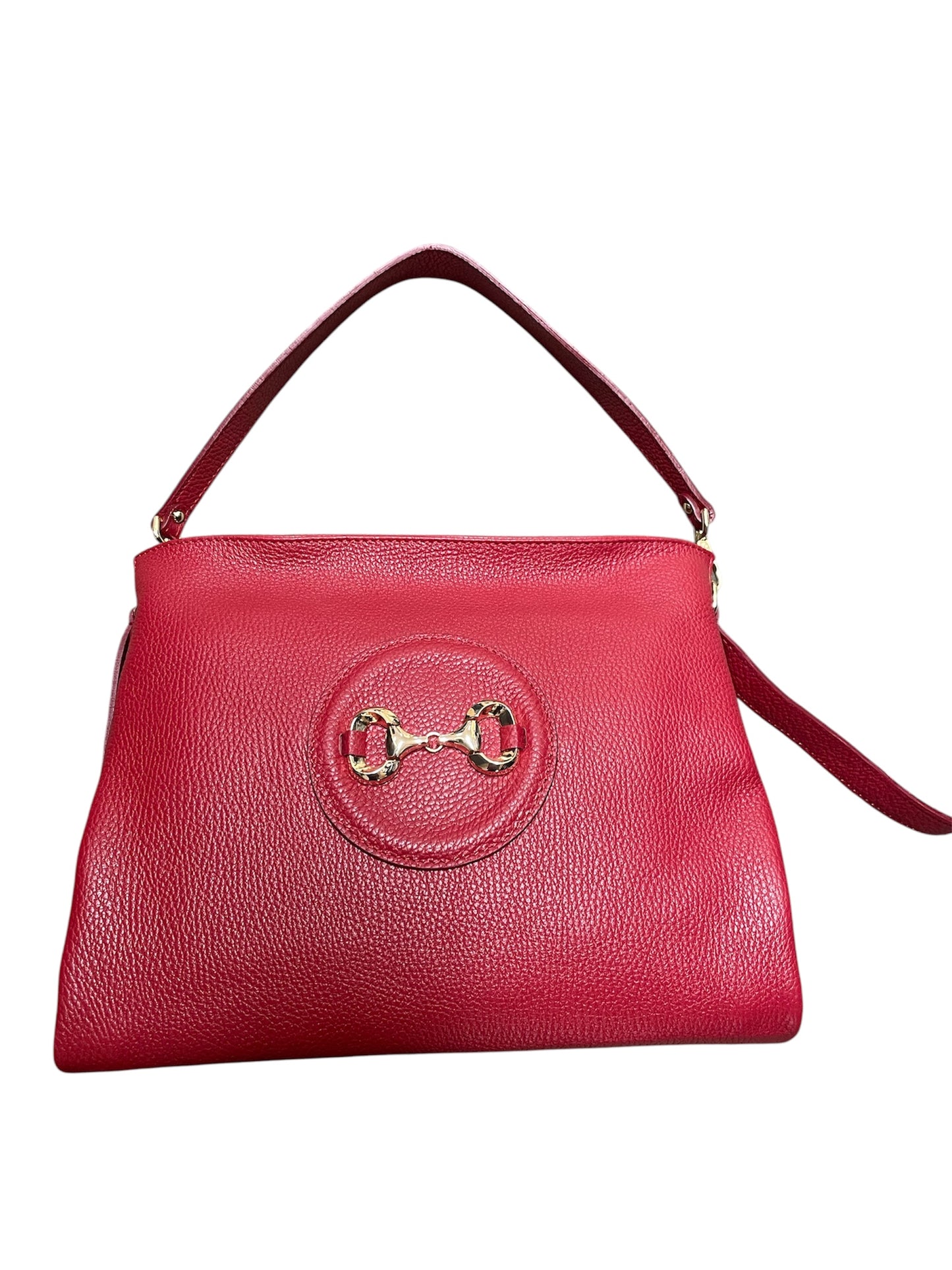 Marco moreo red leather handbag