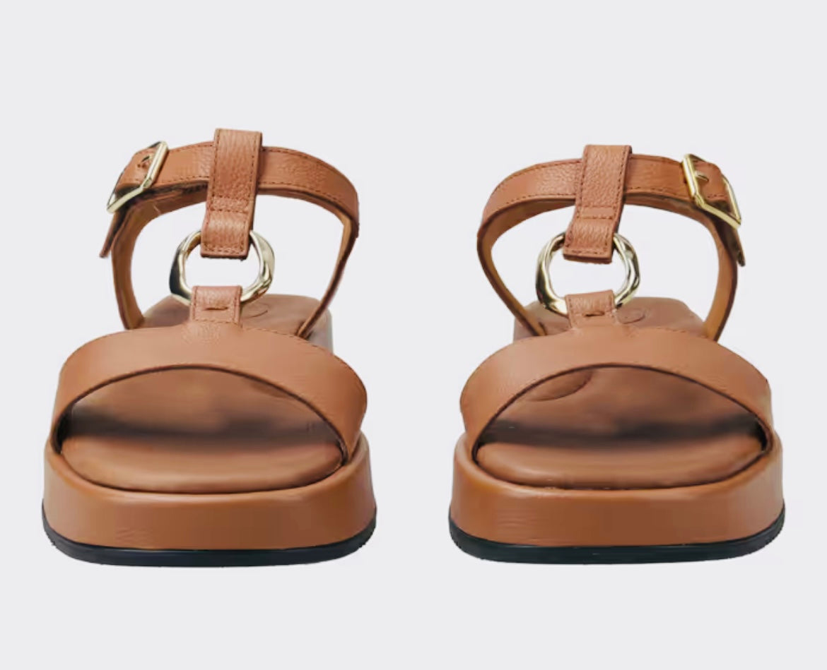 Paul Green tan platform sandal