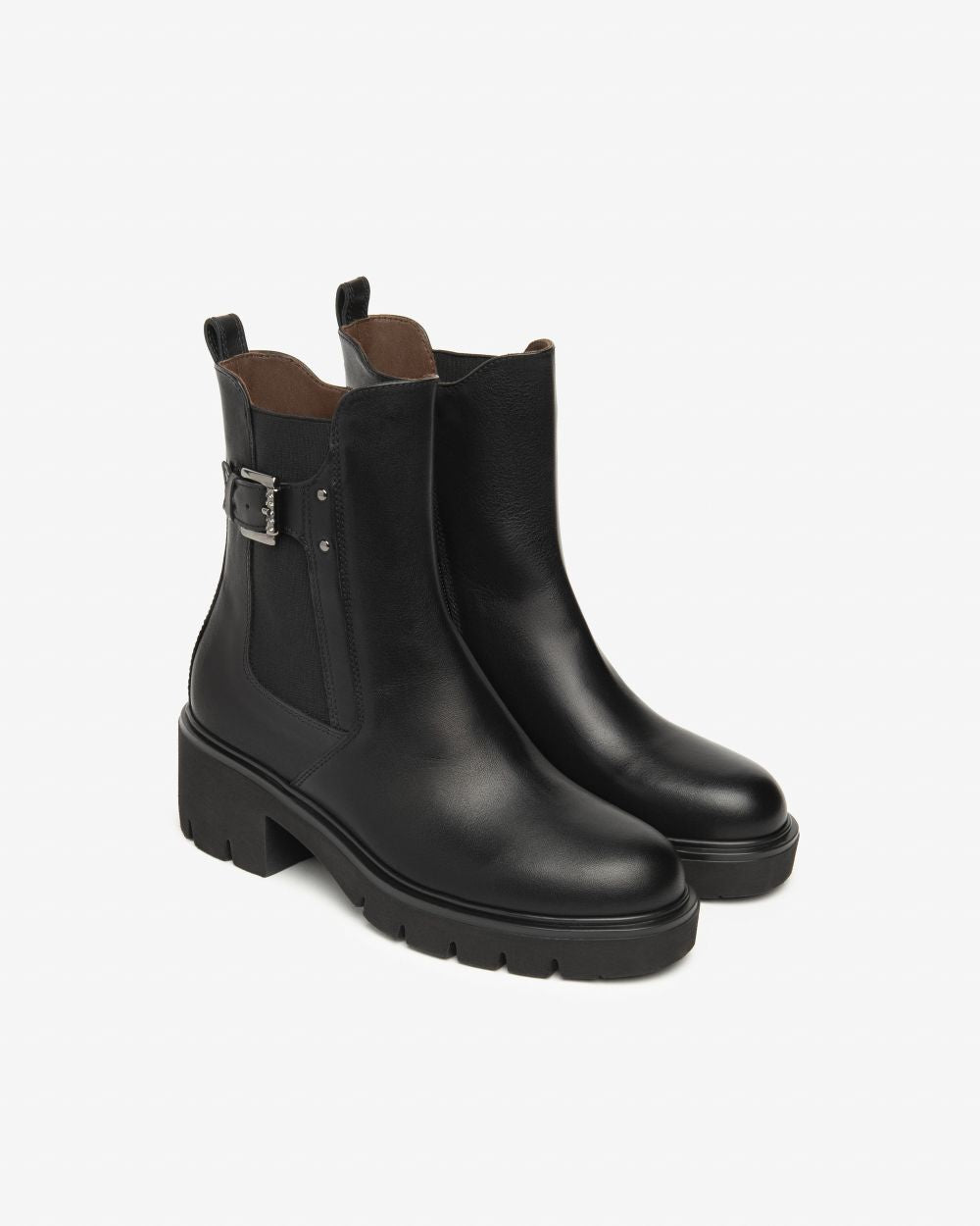 NeroGiardini black leather Chelsea boots