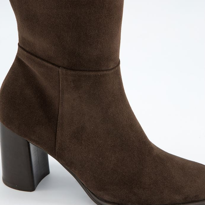 Paul Green brown suede knee high boots