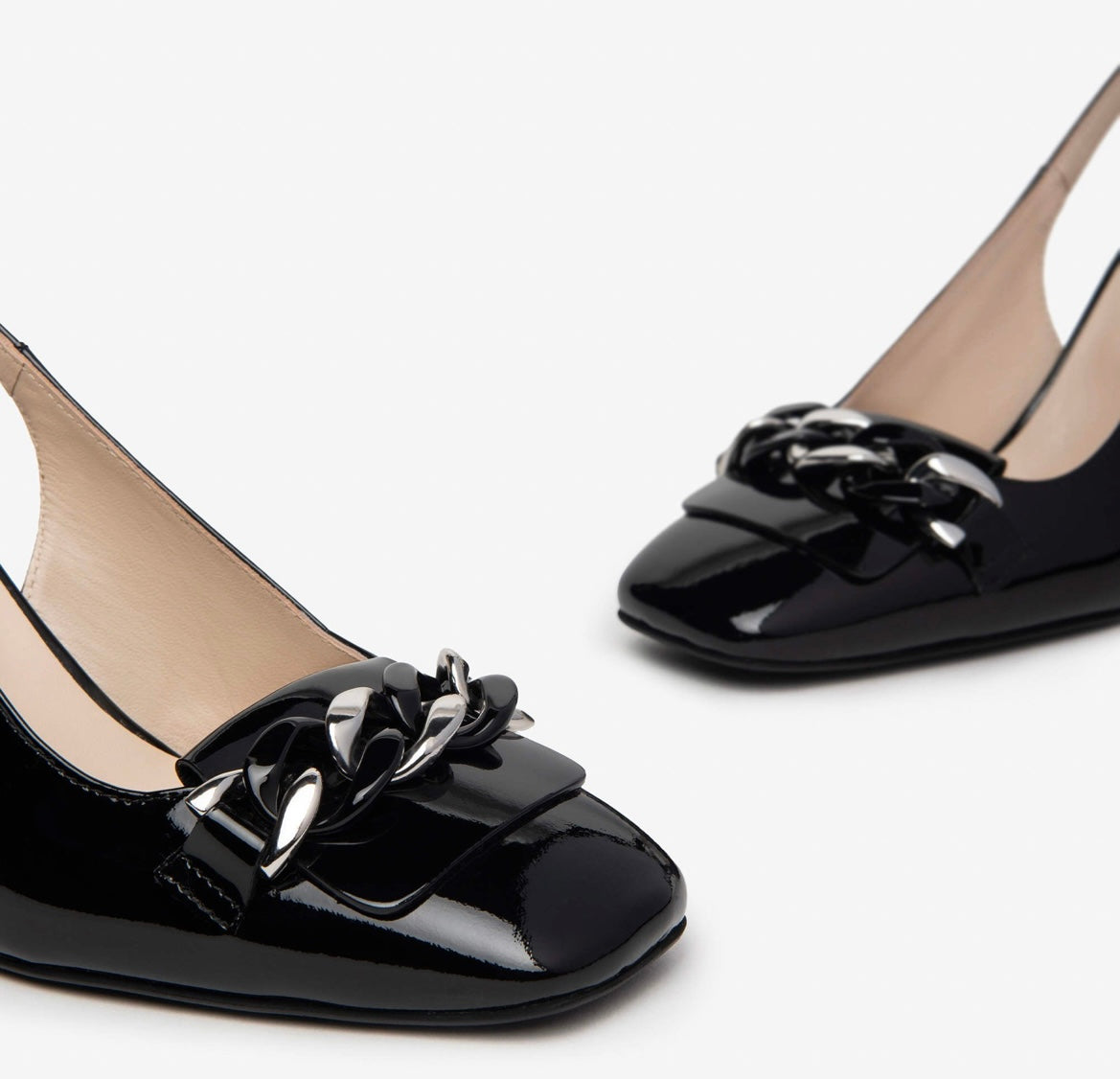 Nerogiardini black patent leather pumps