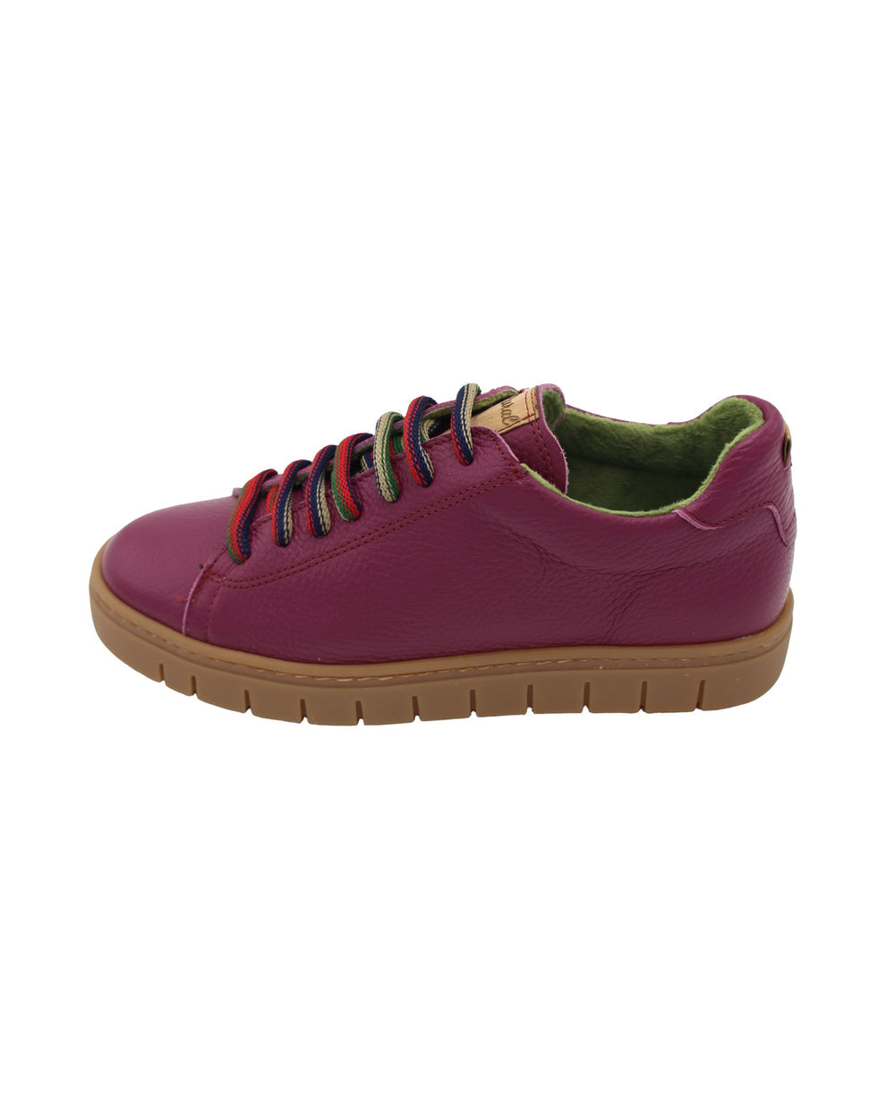 Jose Saenz purple leather sneakers
