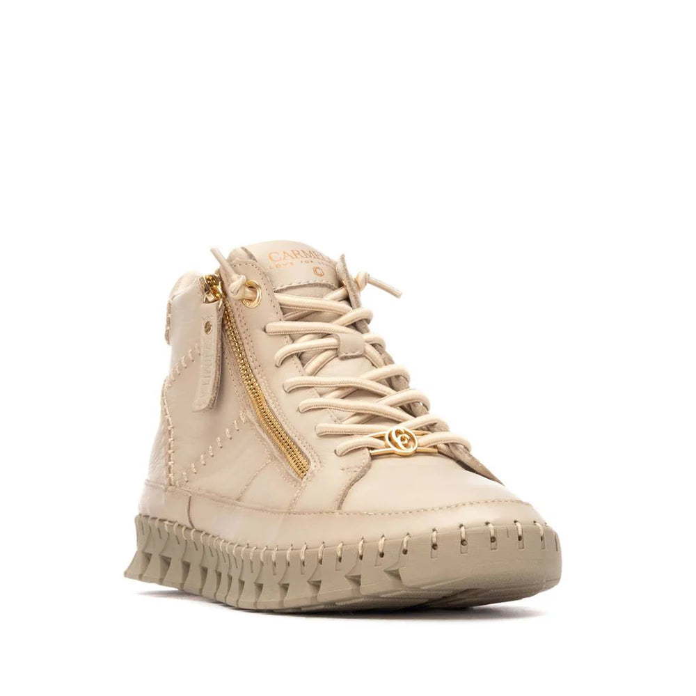 Carmela cream soft leather ankle boot