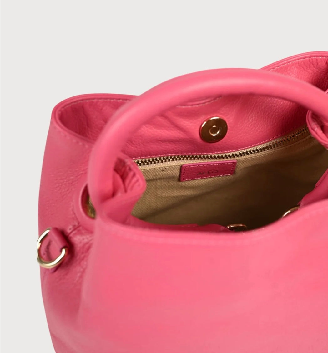 Alēo pink leather handbag