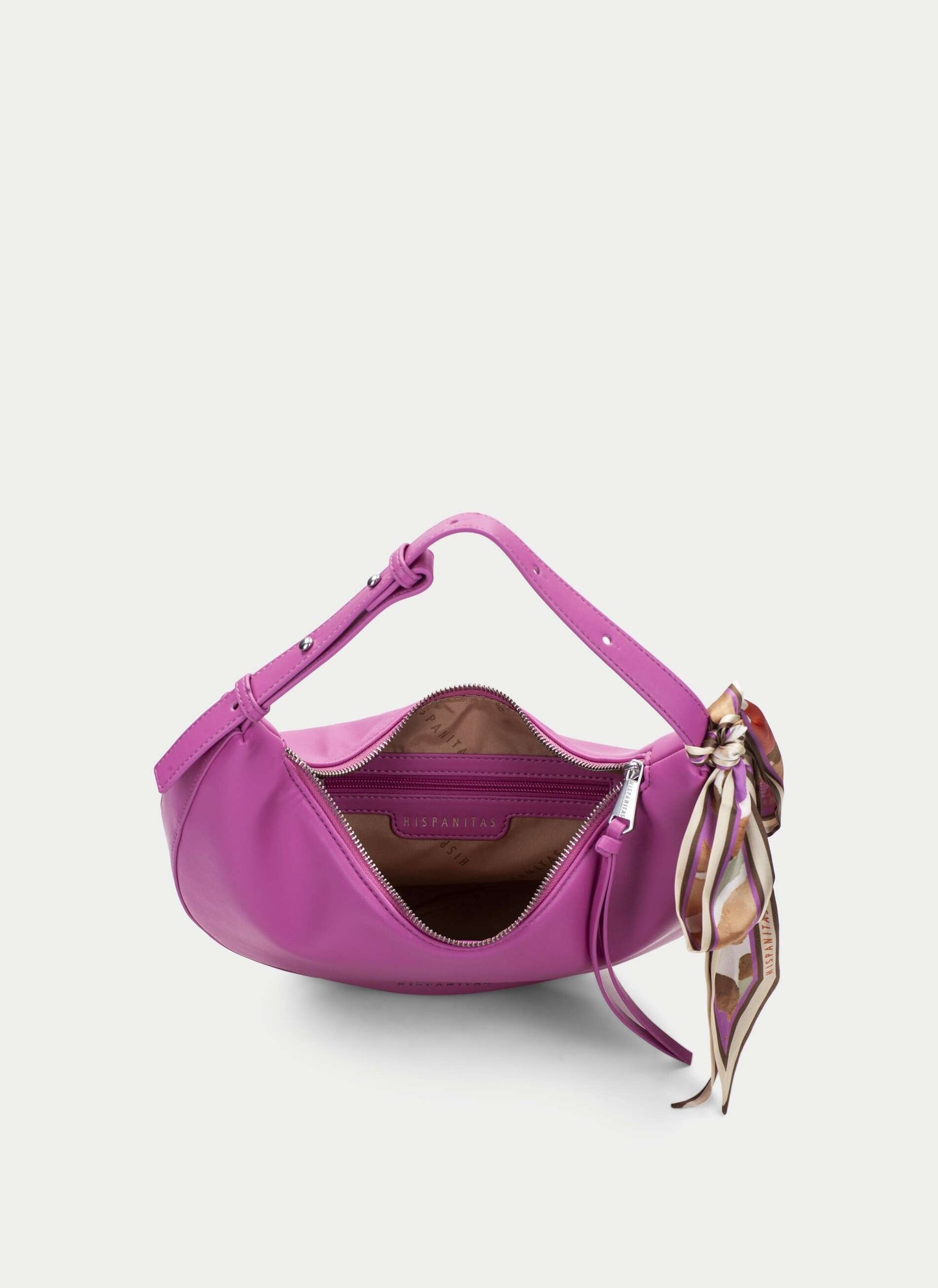 Hispanitas pink leather shoulder bag