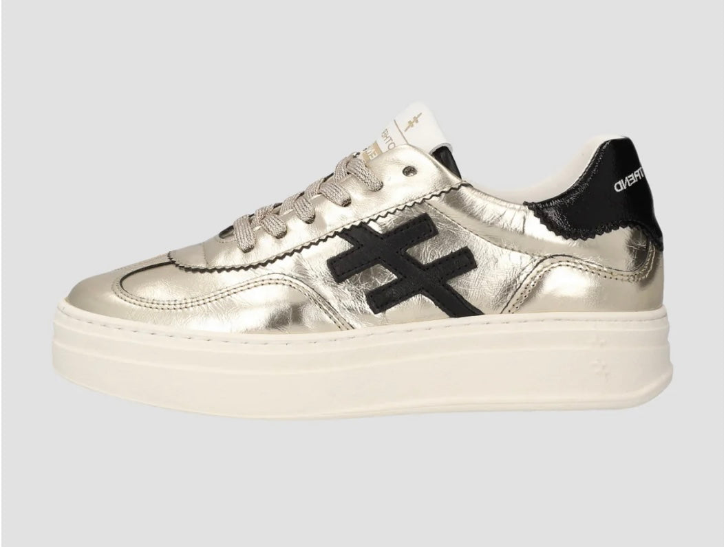 ANOTHER TREND gold platform sneakers