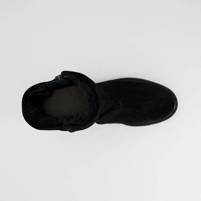 Paul Green black suede ankle boots