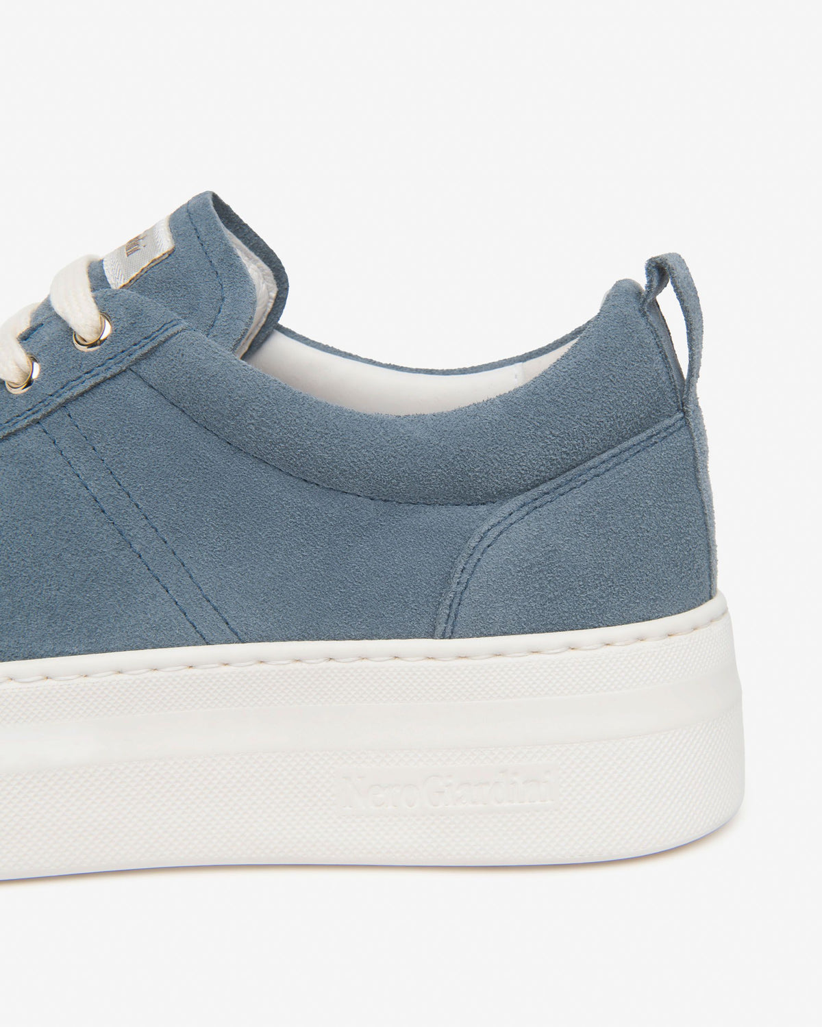 NeroGiardini blue suede platform sneaker - Melissakshoes