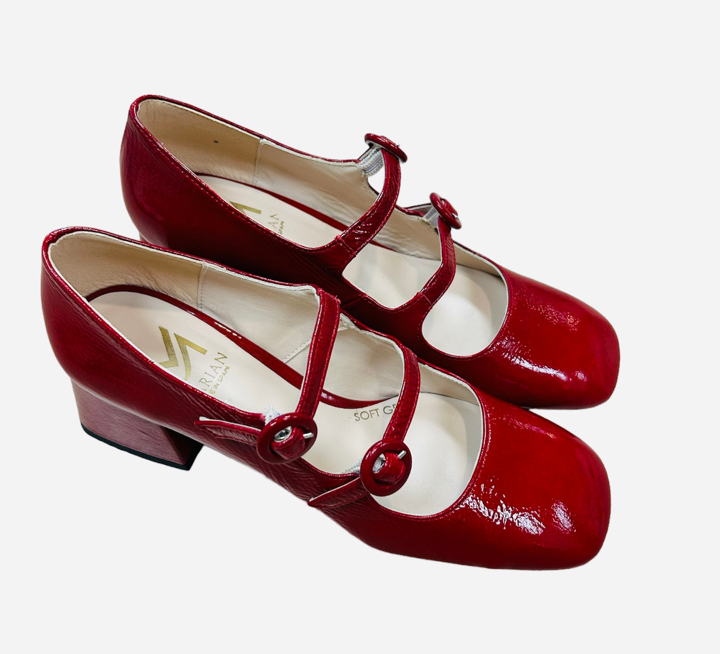 Marian red patent Mary Jane shoes