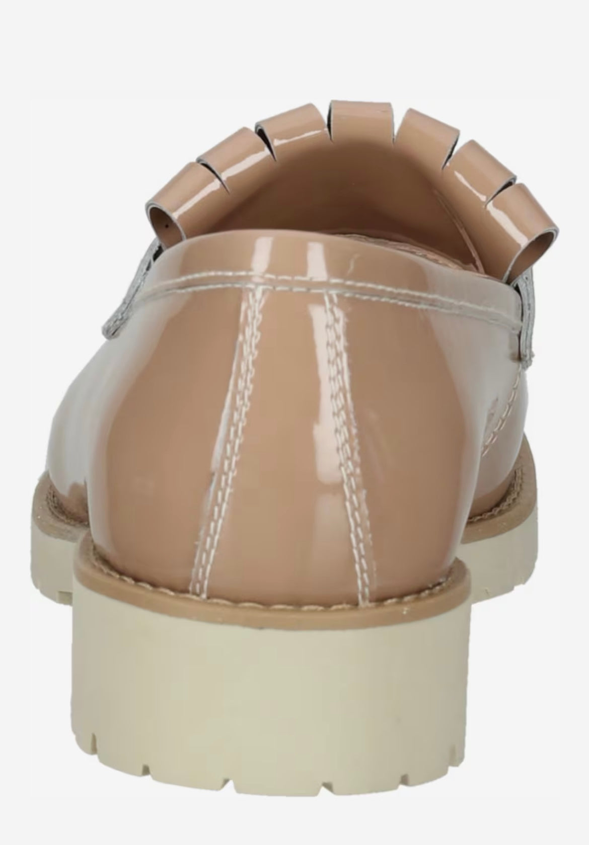 NeroGiardini beige patent leather loafers