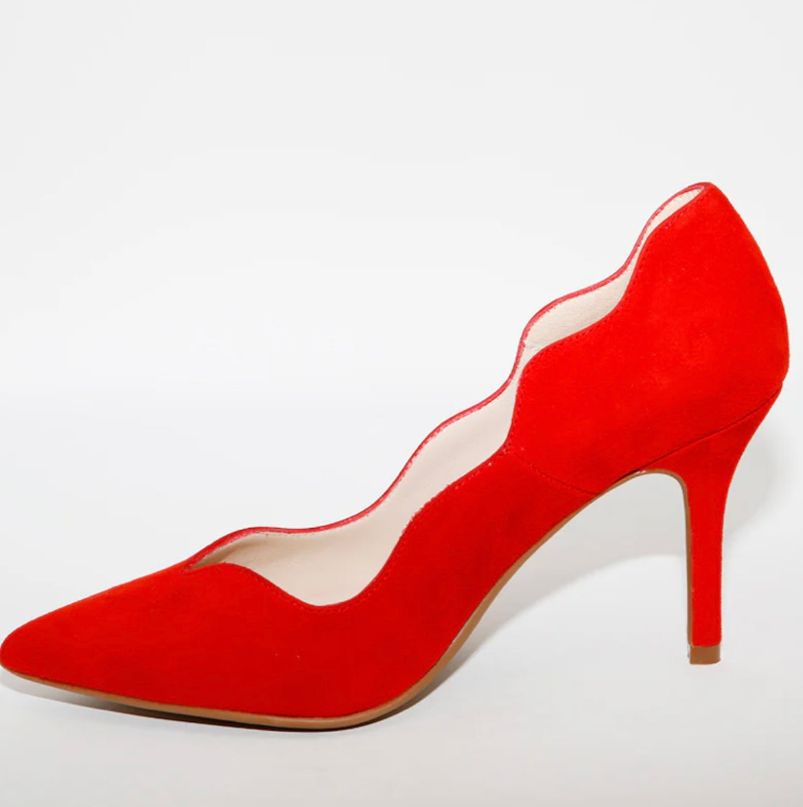 Marian red suede shoes