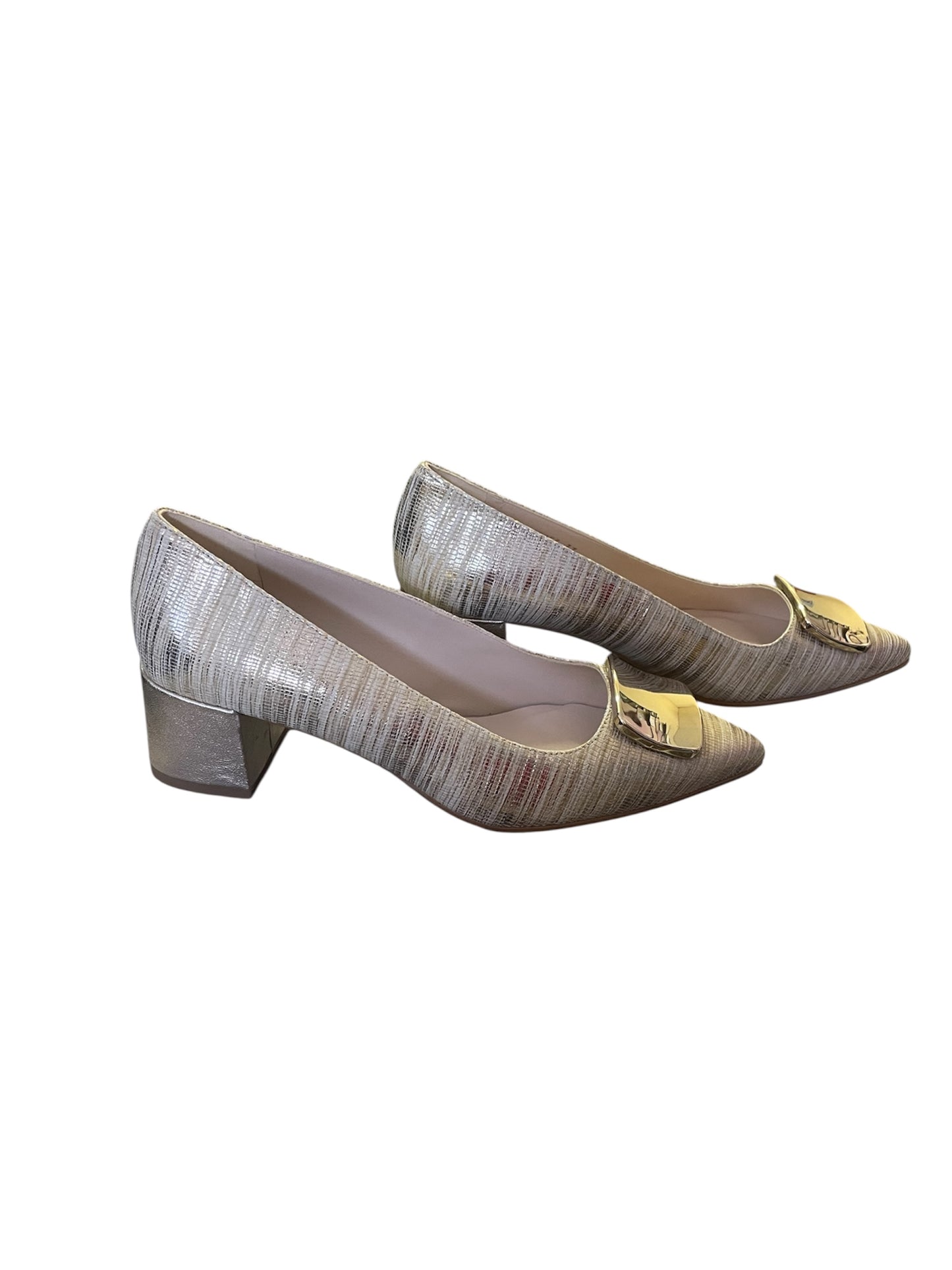 Lodi gold pumps