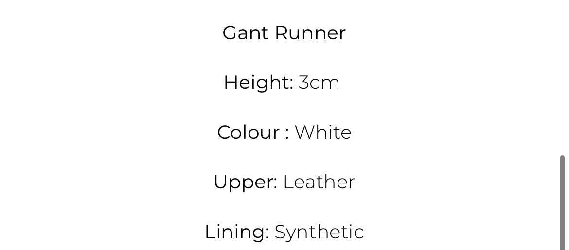 Gant white leather platform sneakers
