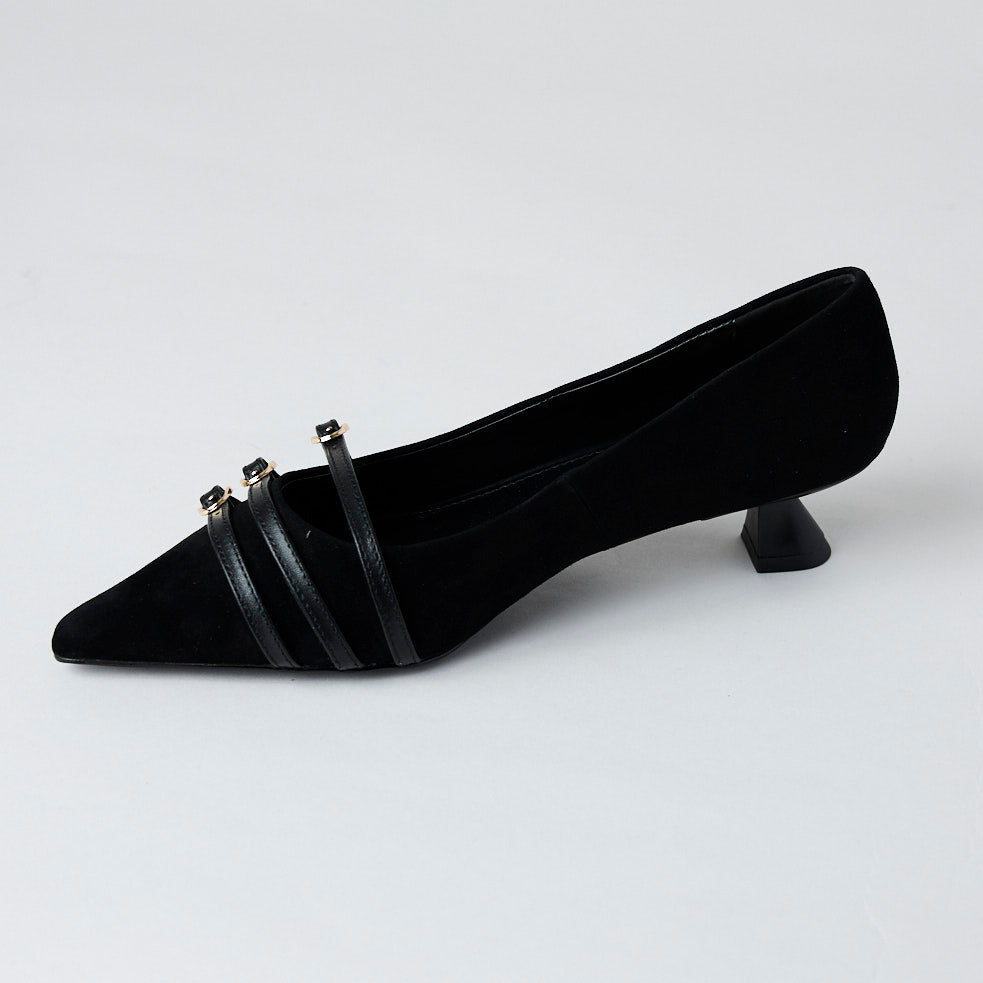 Lodi black suede shoes