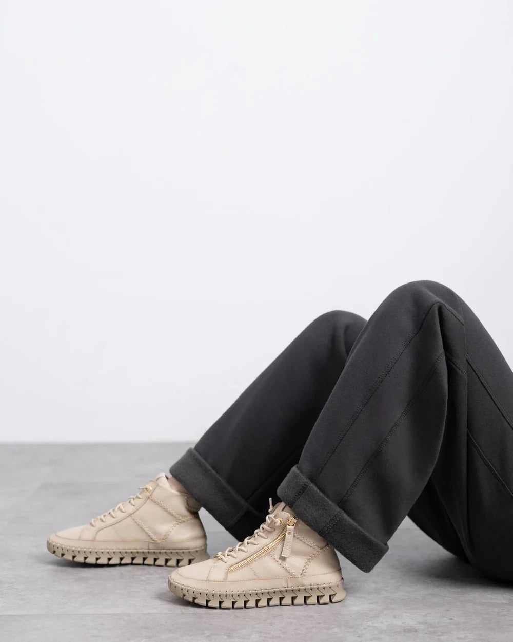 Carmela cream soft leather ankle boot