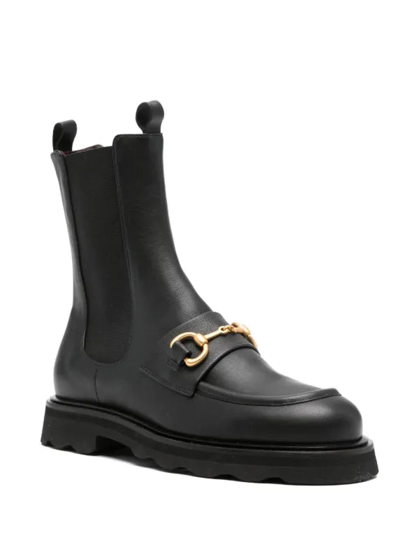 Pomme D’or black leather Chelsea boots