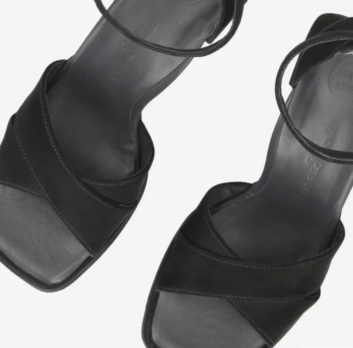 Paul Green black suede sandals