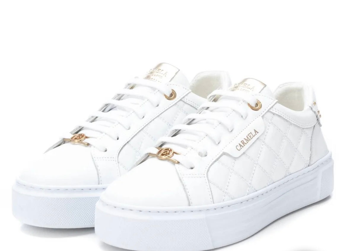 Carmela white leather sneakers