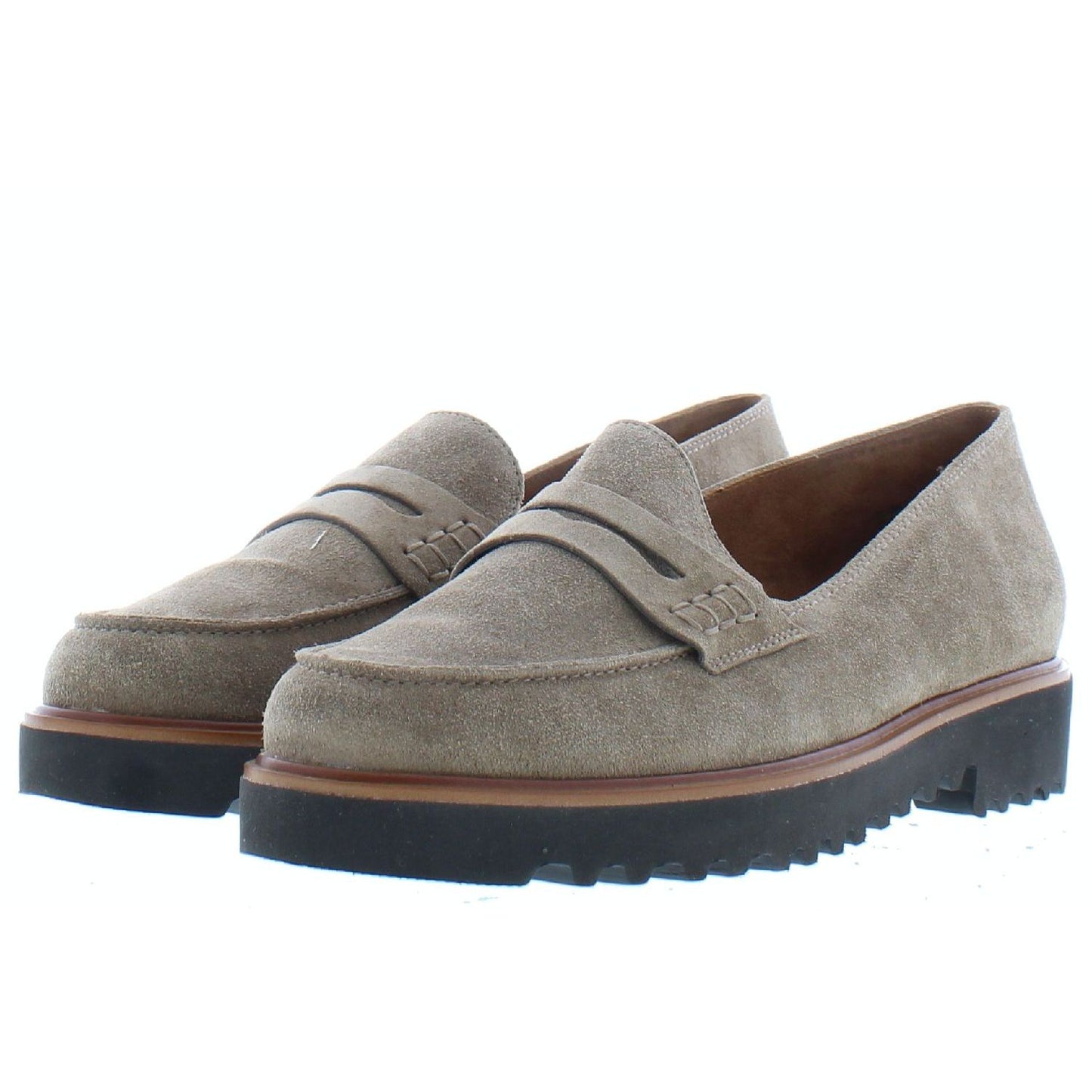 Paul Green taupe suede loafers
