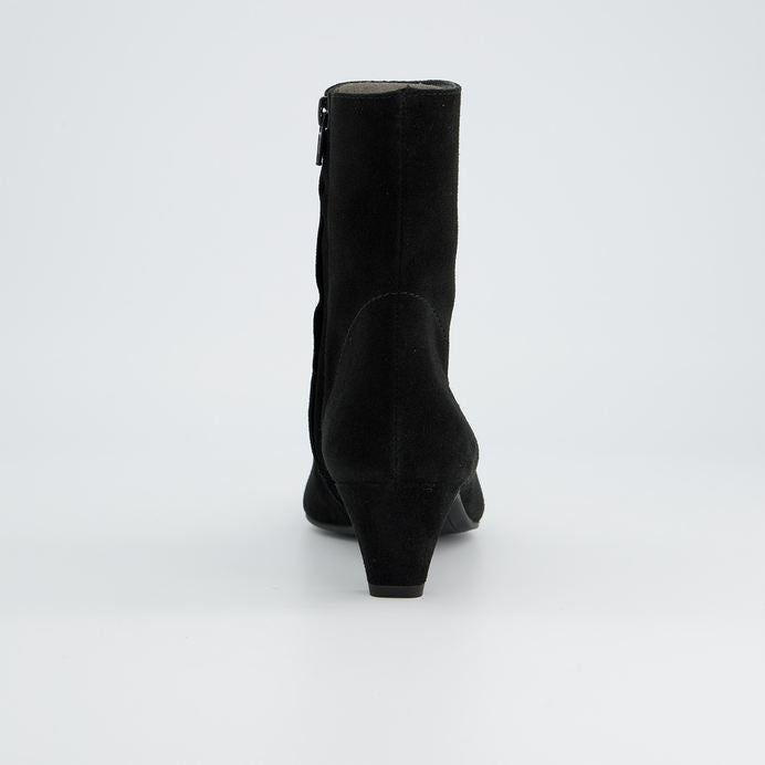 Paul Green black suede ankle boots