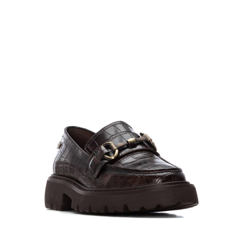 Carmela dark brown leather moccasins