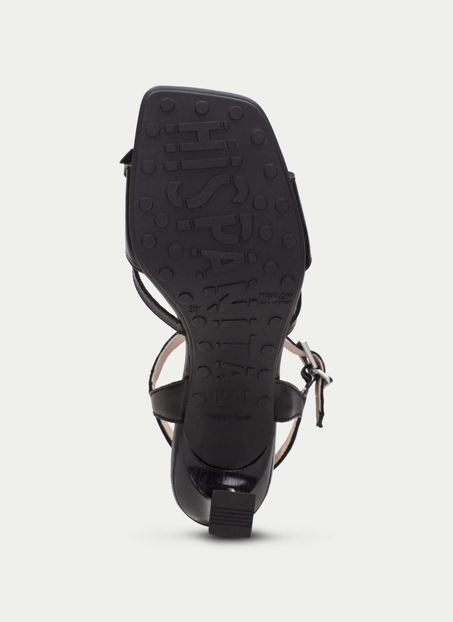 Hispanitas black leather sandals - Melissakshoes