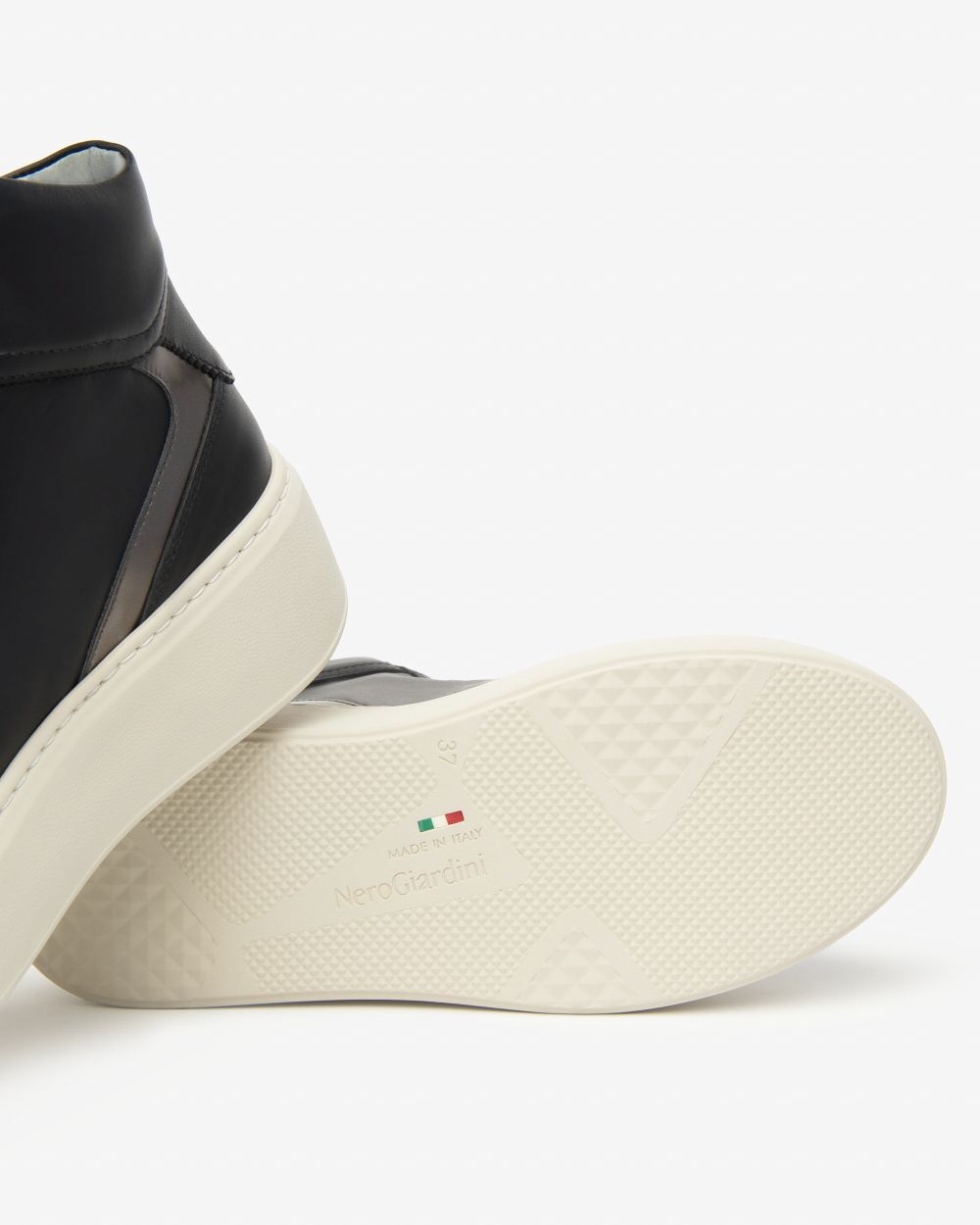NeroGiardini black leather sneakers