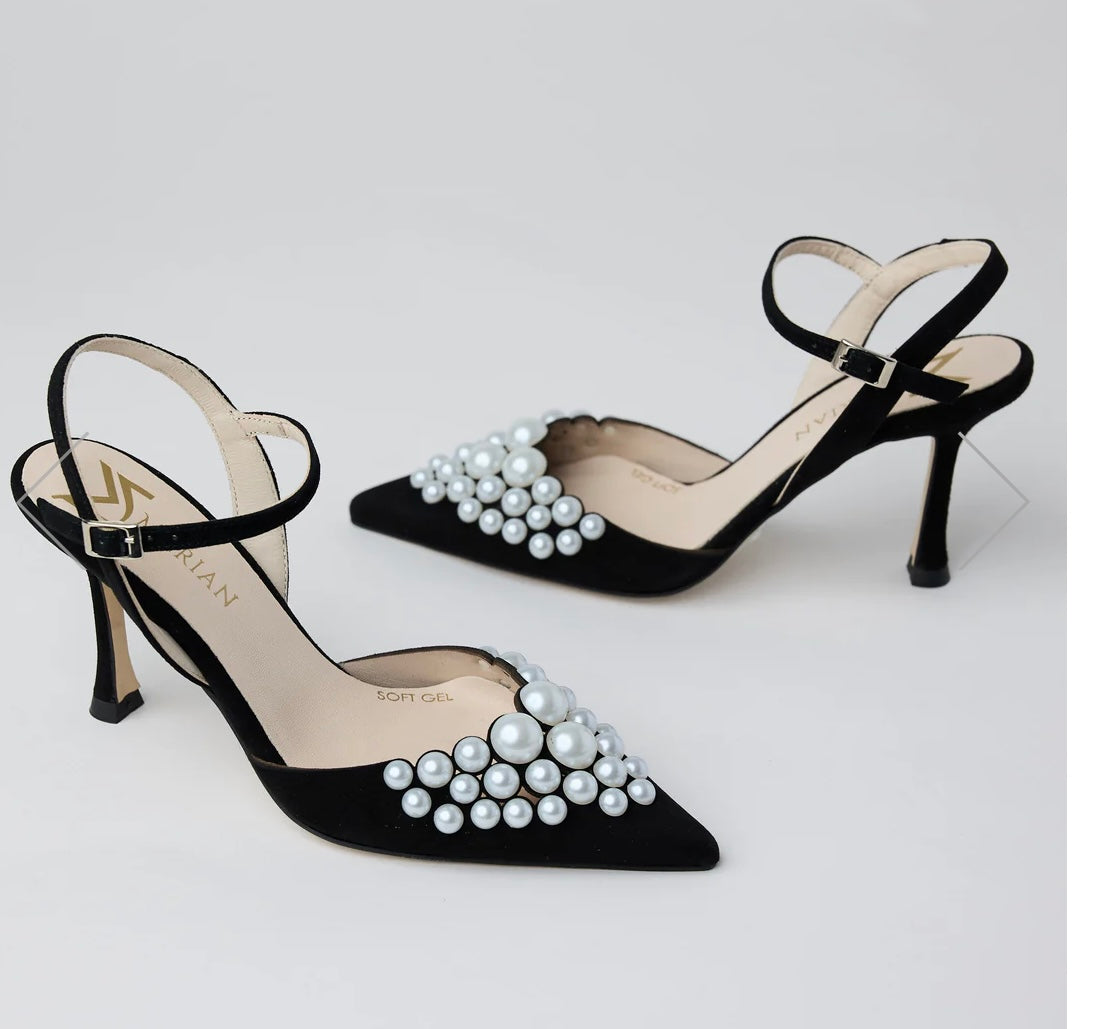 Marian black suede leather shoes