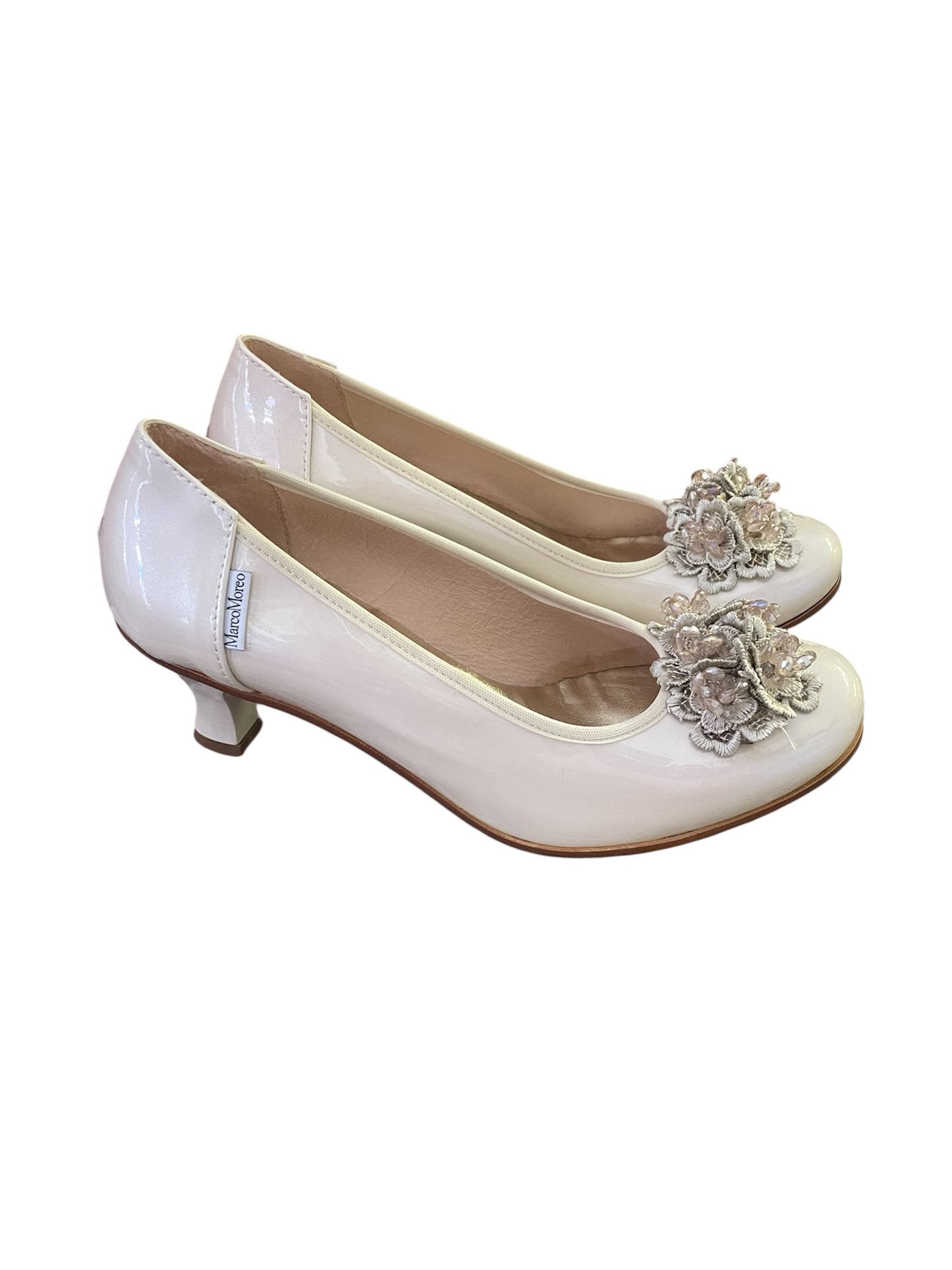 Marco Moreo ivory patent leather shoes