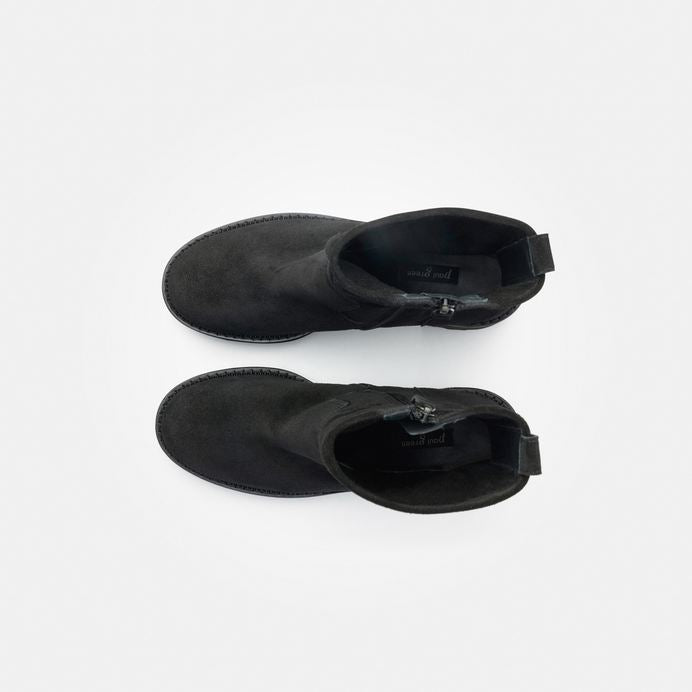 Paul Green black suede ankle boots