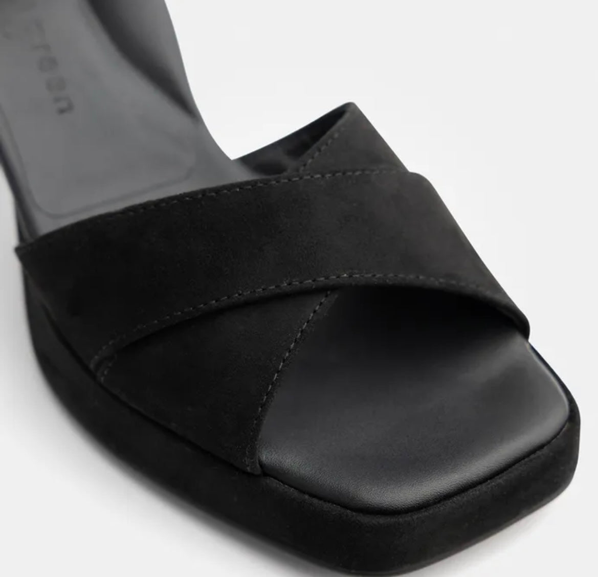 Paul Green black suede sandals