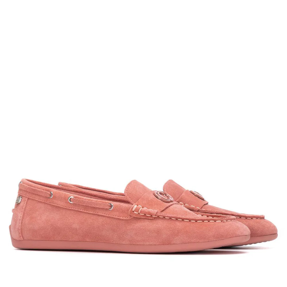 Carmela dusty pink suede loafers - Melissakshoes