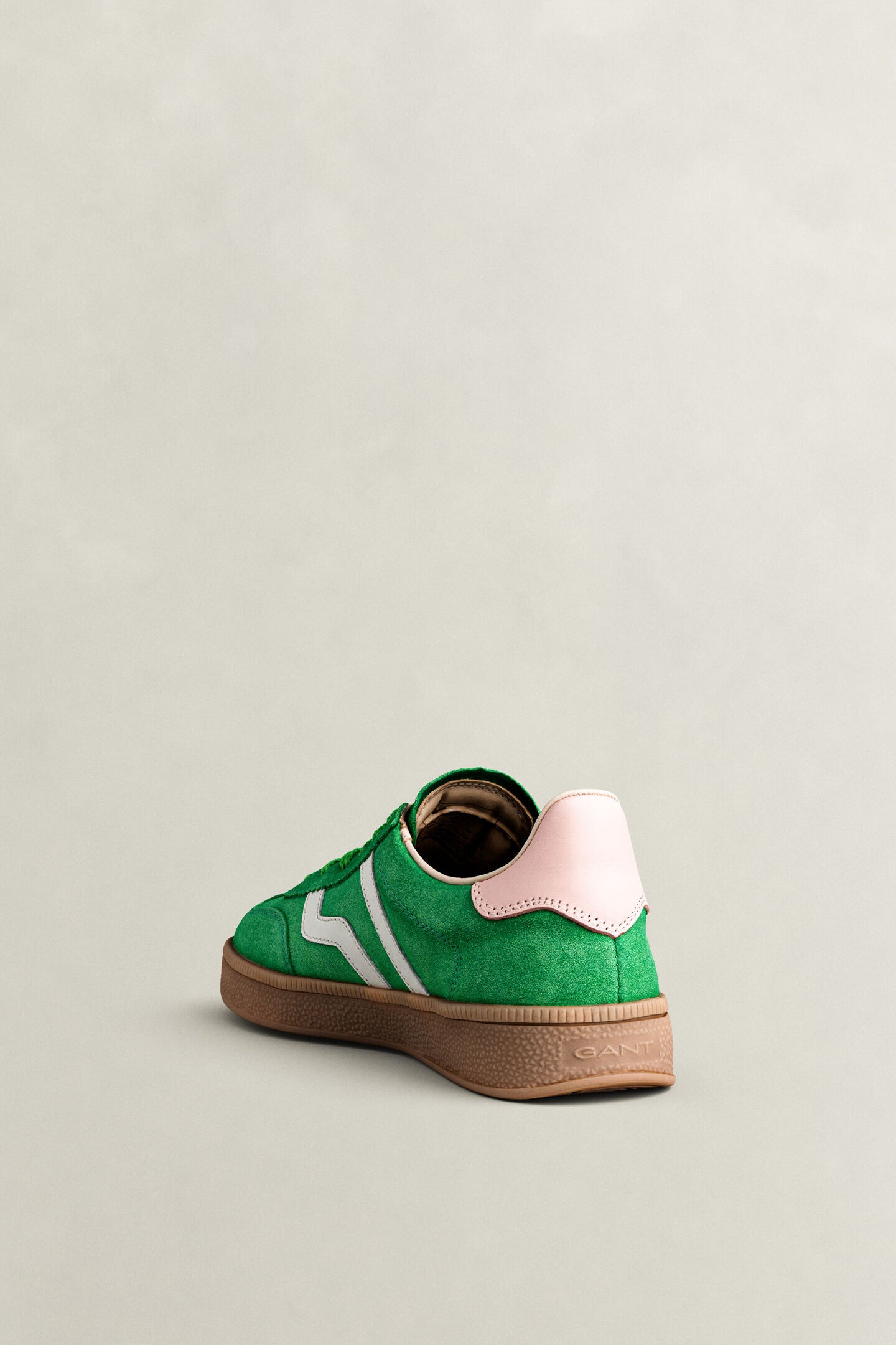 Gant green suede and pink and white leather sneaker