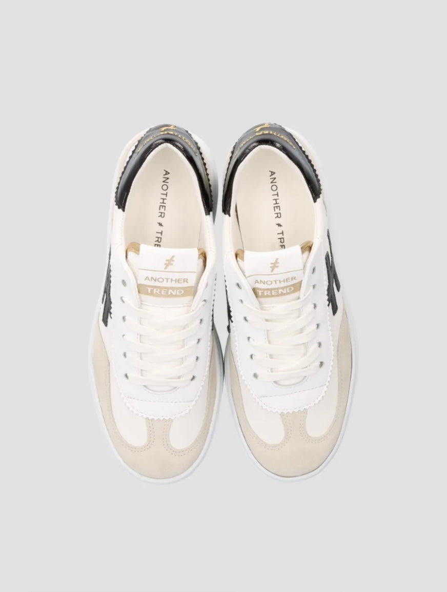ANOTHER TREND black and white platform sneaker