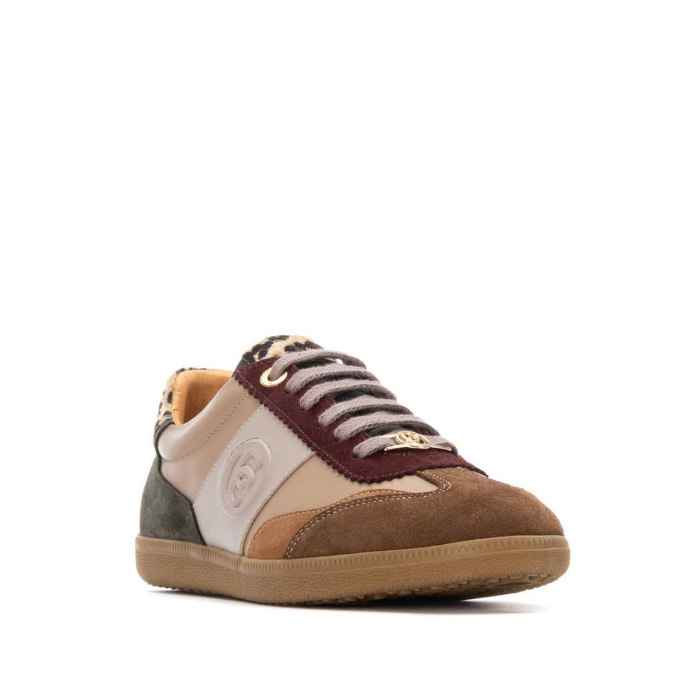 Carmela leather and suede sneaker