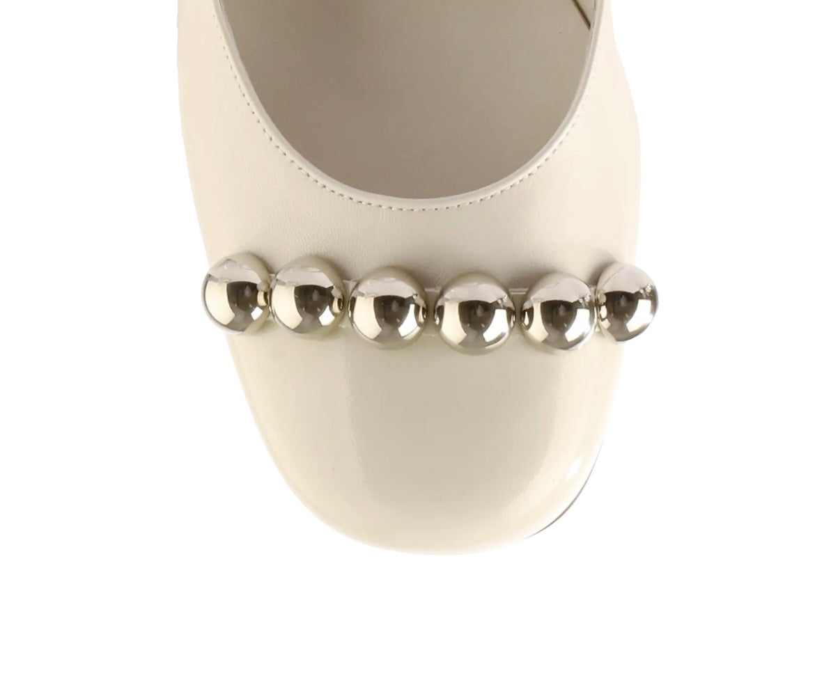 Hōgl cream leather slingback