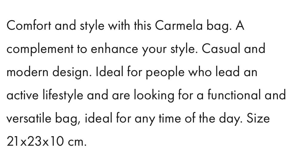Carmela leather and suede handbag