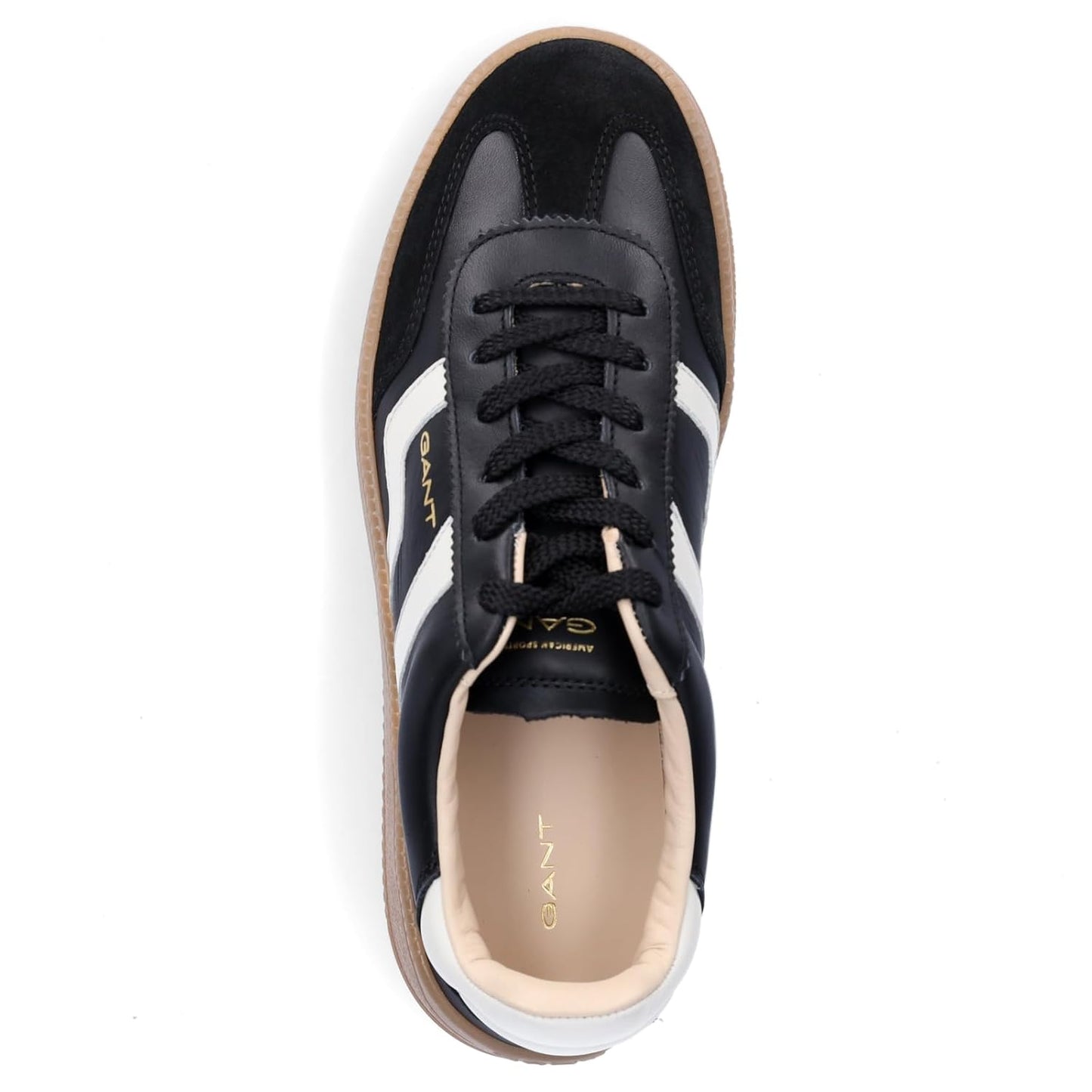 Gant black and white platform sneaker