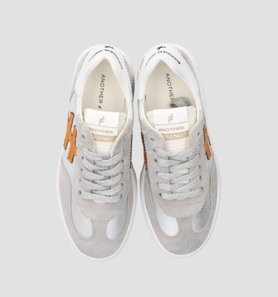 ANOTHER TREND grey/silver platform sneakers
