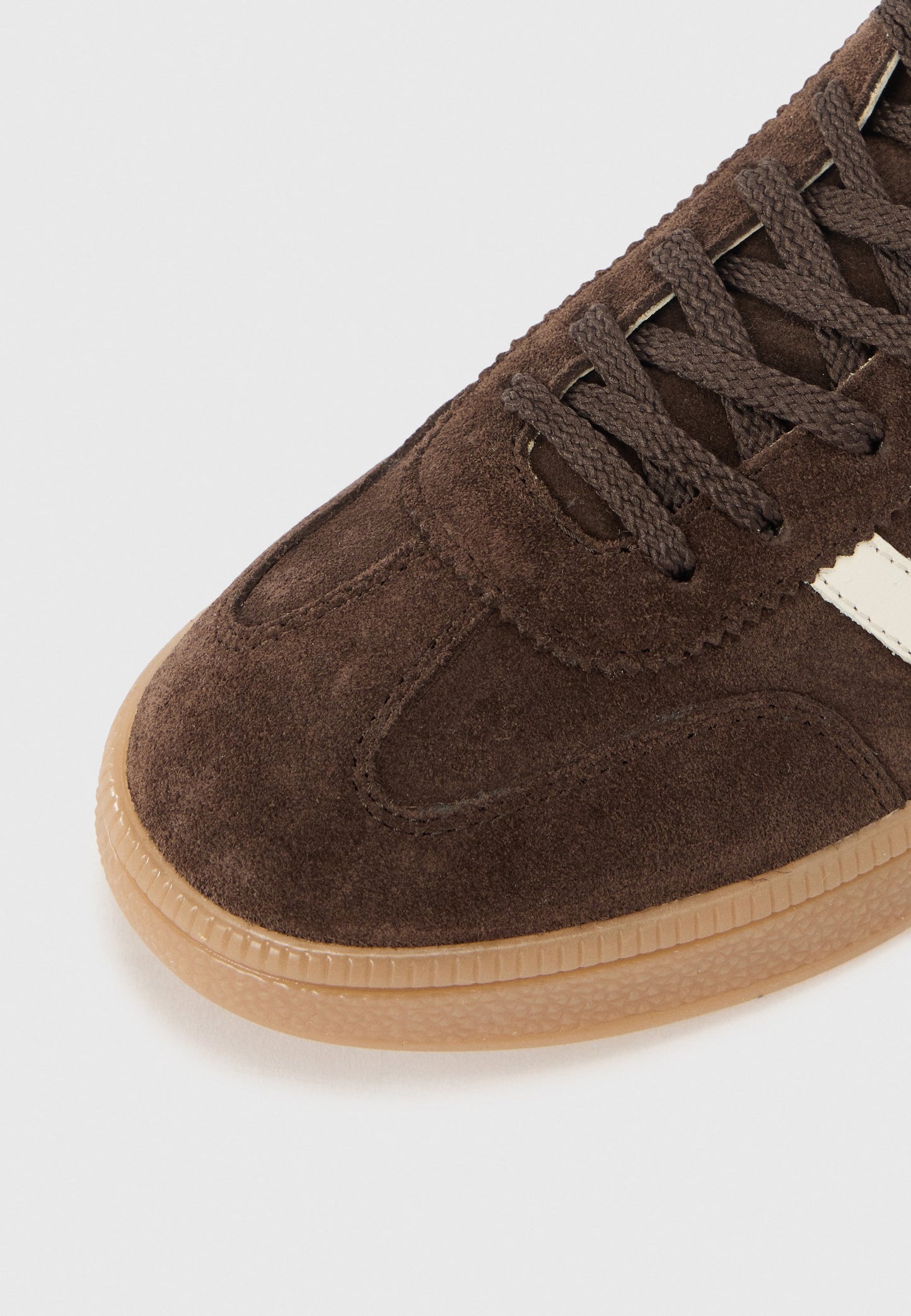 Gant chocolate and cream suede sneakers