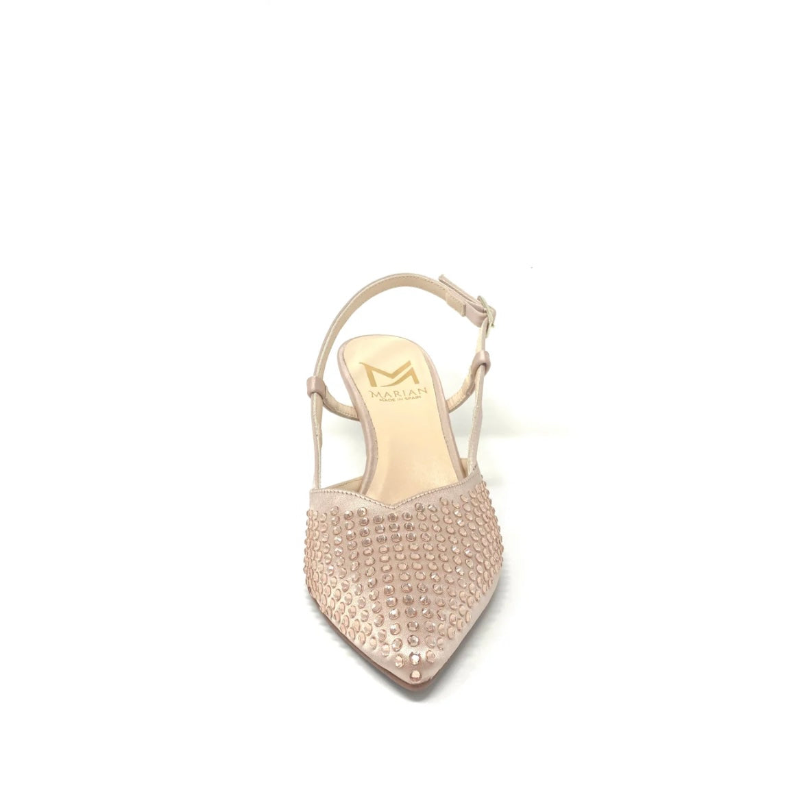 Marian nude satin slingbacks