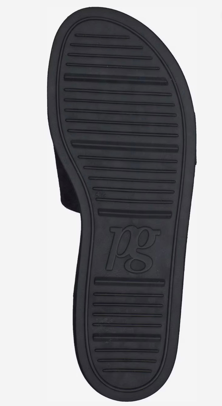 Paul Green black suede leather mules