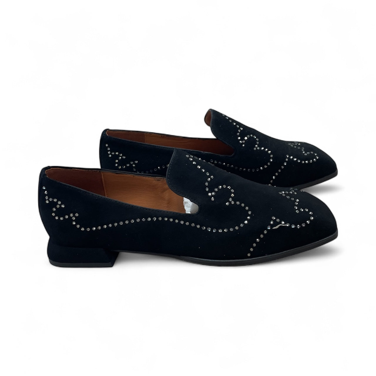 Marian black suede loafer