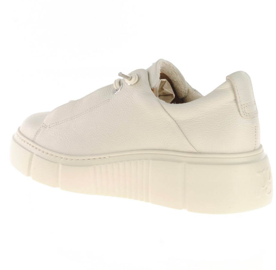 Paul Green ivory leather sneakers