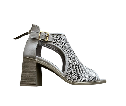 Carmela taupe block heeled  sandal