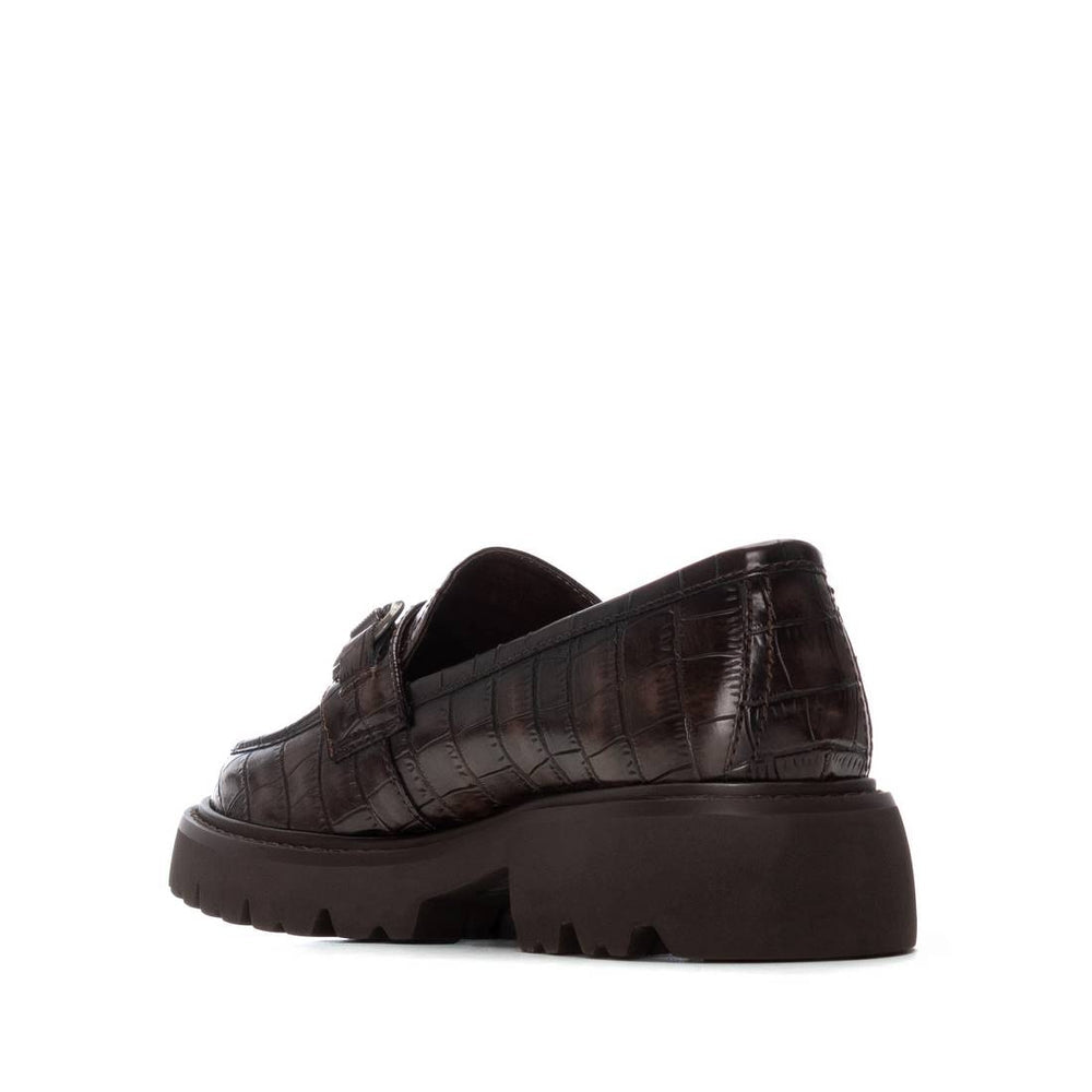 Carmela dark brown leather moccasins