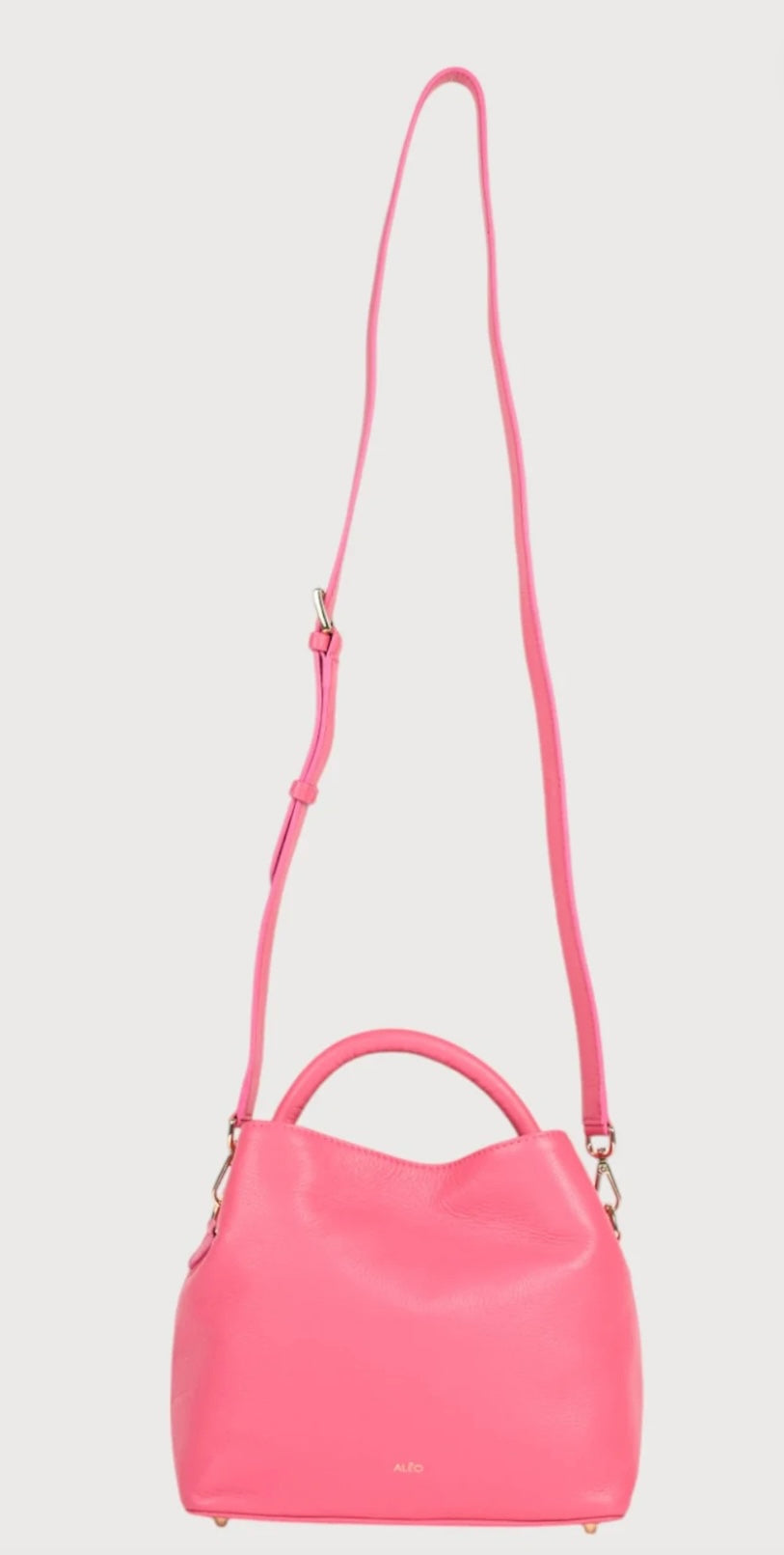 Alēo pink leather handbag