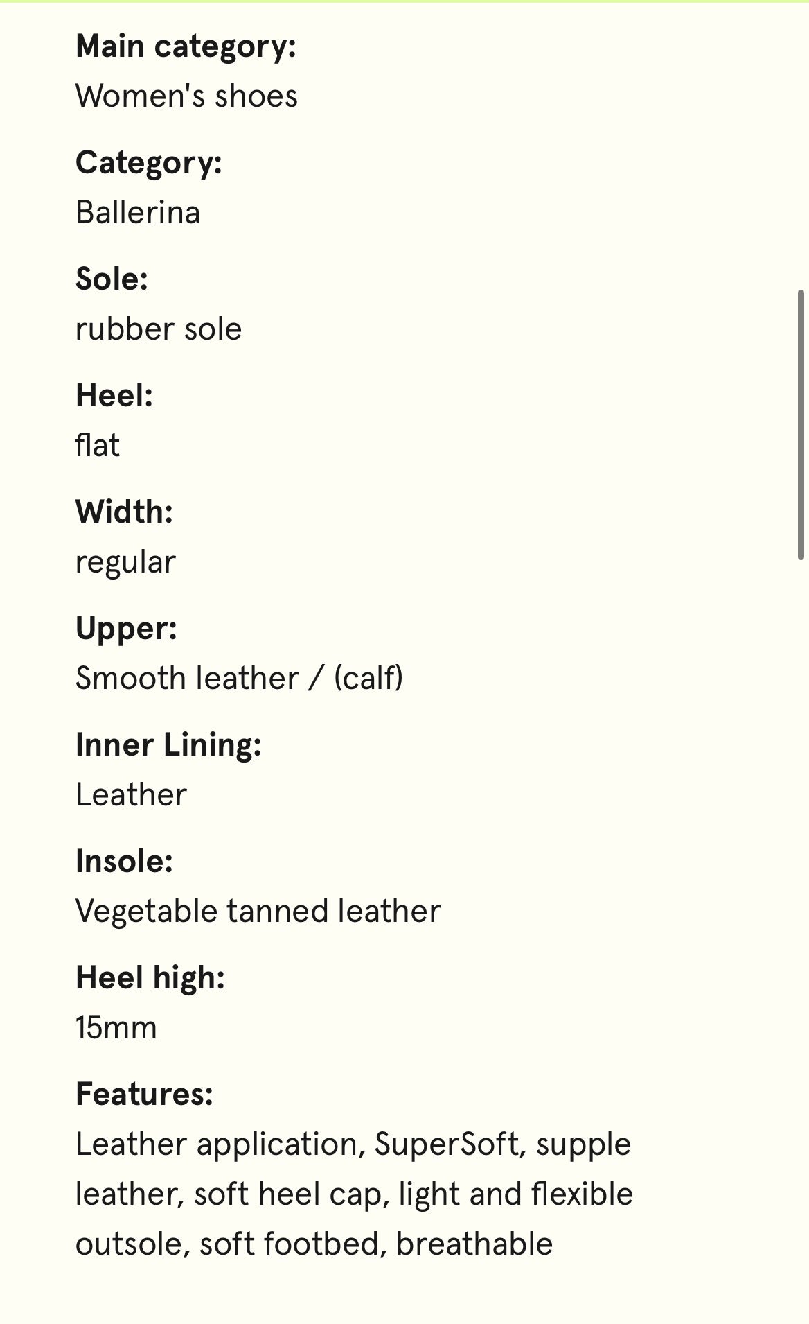 Paul green nude leather ballerinas - Melissakshoes